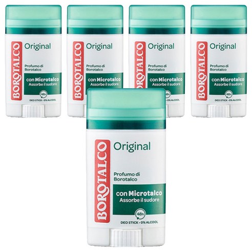 보로탈코 오리지널 스틱 데오드란트, 5개, 40ml