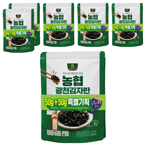 농협식품 김자반 50g + 50g, 6개