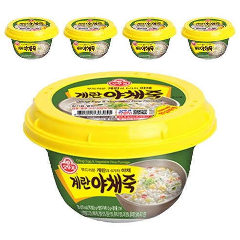 오뚜기 계란야채죽, 285g, 5개
