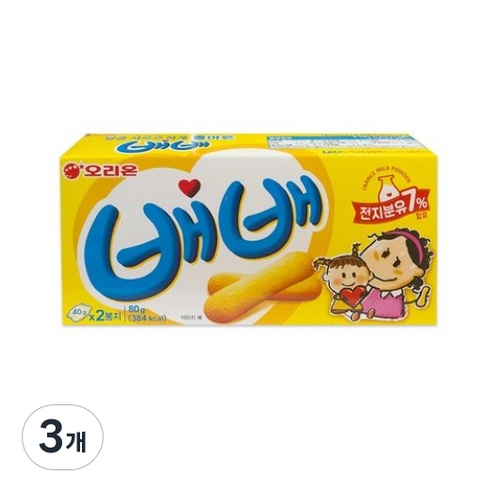 오리온 돌아온 배배, 80g, 3개