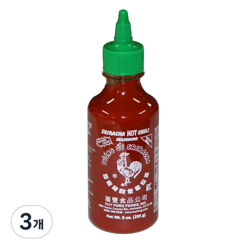 허이펑 닭표 스리라차 핫 칠리 소스, 793g, 3개