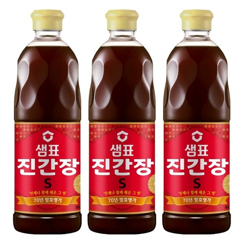 샘표 진간장S, 860ml, 3개