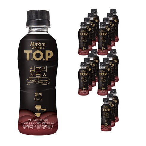 티오피 심플리 스무스 블랙, 240ml, 20개