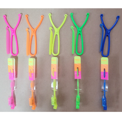 해피아이 불빛낙하산 새총(통) 12개, 혼합색상, 1세트