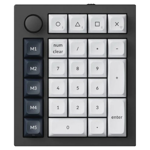 키크론 Q0 MAX RGB 기계식 핫스왑 유무선 일반형 키보드, 블랙, Q0M-M9, 저소음 바나나축