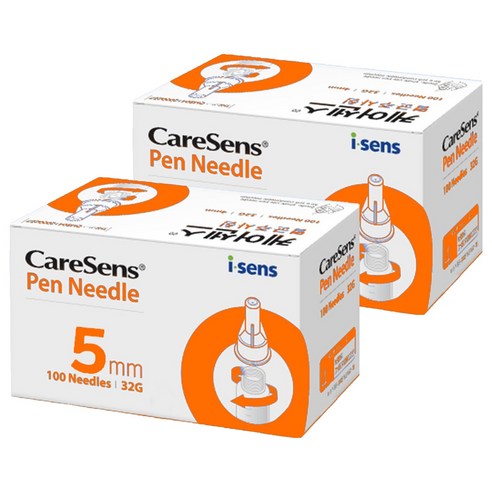 케어센스 멸균 주사침 5mm 32G, 100개입, 2개
