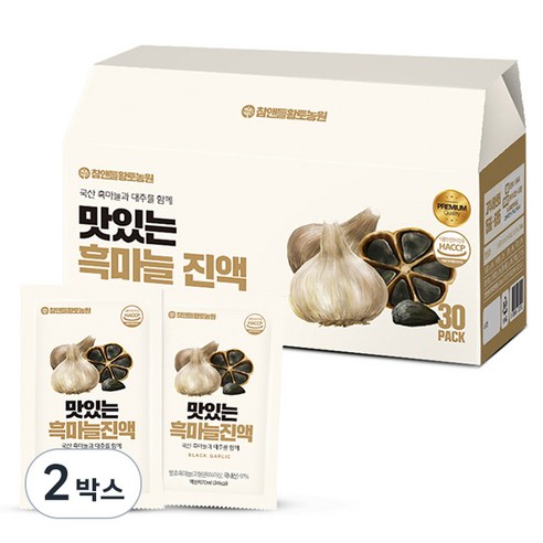 참앤들황토농원 맛있는 흑마늘 진액, 70ml, 60개