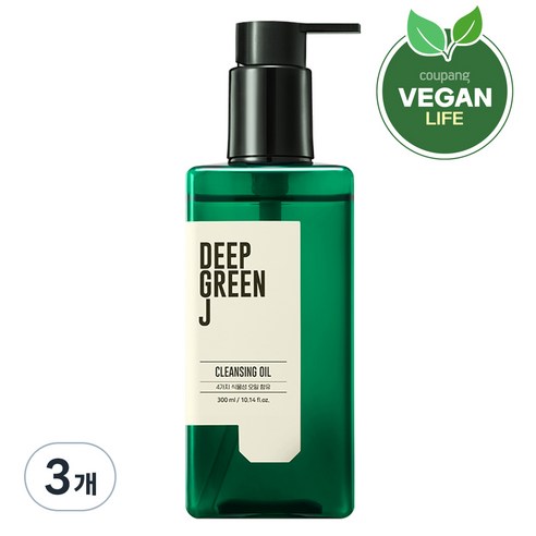 제이숲 딥그린제이 퍼펙트 클렌징 오일, 3개, 300ml