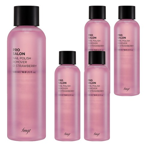 더페이스샵 프로 살롱 네일 리무버 01스트로베리, 500ml, 5개