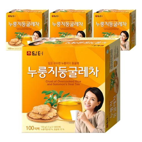 담터 누룽지 둥굴레차, 1.5g, 100개입, 4개