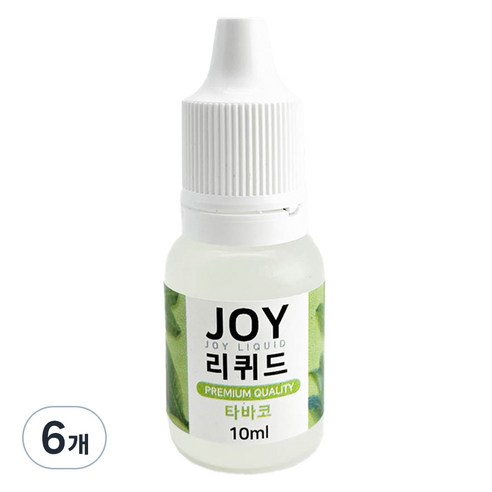 아로마조이 조이리퀴드 슬라임 향료 10ml, 6개, 타바코