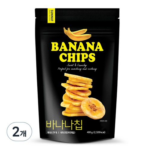 썬넛트 바나나칩, 400g, 2개