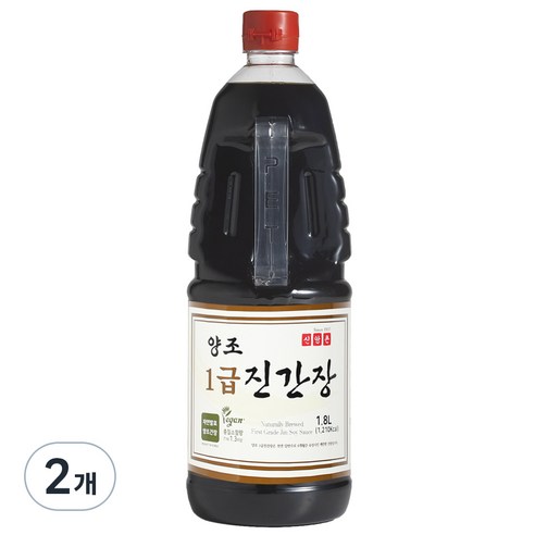 신앙촌 양조 1급 진간장, 1.8L, 2개
