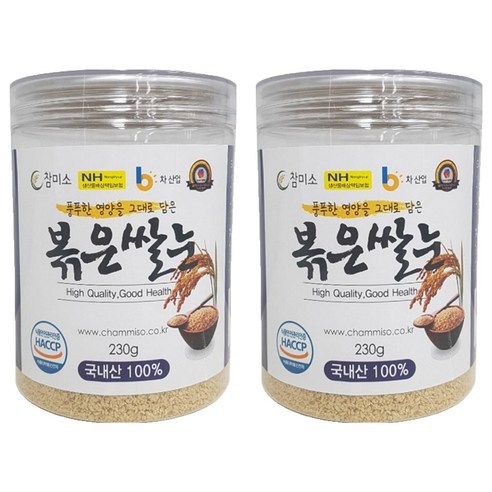 참미소 볶은 쌀눈, 230g, 2개