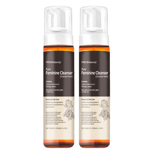 페디슨 퓨어 페미닌 오리엔탈 허브 여성 청결제 거품형, 200ml, 2개