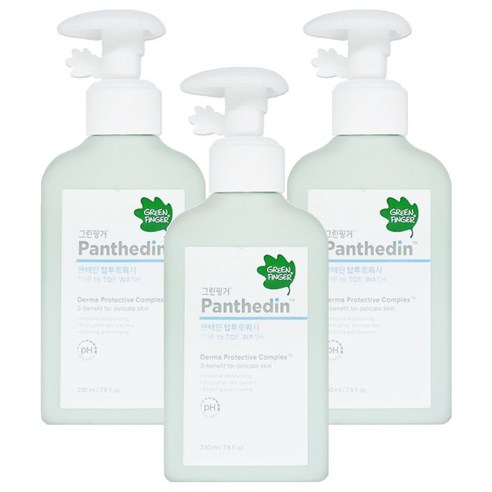 그린핑거 판테딘 탑투토 워시, 3개, 230ml