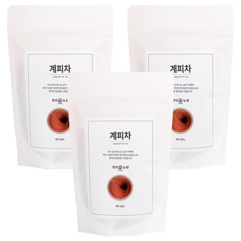 청년농원 저온가공 계피차 삼각티백, 1g, 50개입, 3개