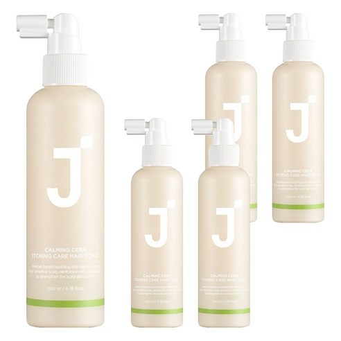 제이숲 카밍 세라 가려운 두피 헤어토닉, 200ml, 5개