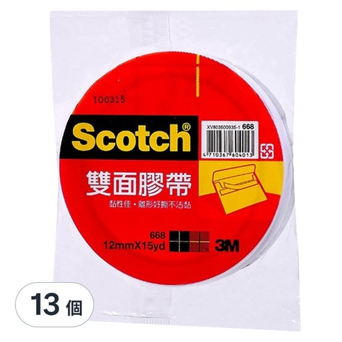 INTL:3M INTL:Scotch INTL:雙面膠帶 INTL:黏性佳 INTL:離形 INTL:好撕 INTL:不沾黏 辦公用具 裝飾小物 黏性持久