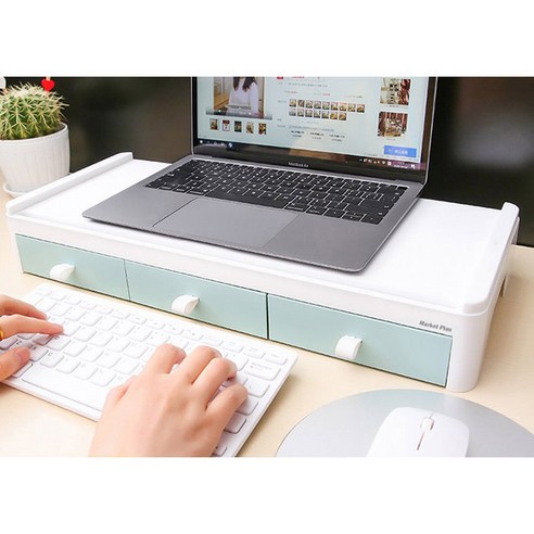 마켓플랜 파스텔 모니터 받침대로 쾌적하고 산뜻한 나만의 작업 공간을 완성하세요!