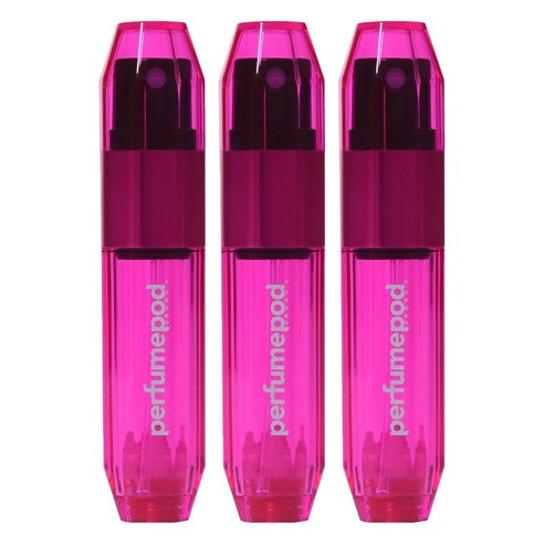트라발로 퍼퓸팟 아이스 펌핑식 충전 휴대용 향수공병 5ml, 핫핑크, 3개
