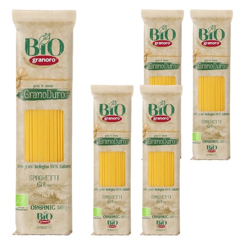 그라노로 유기농 스파게티, 500g, 5개