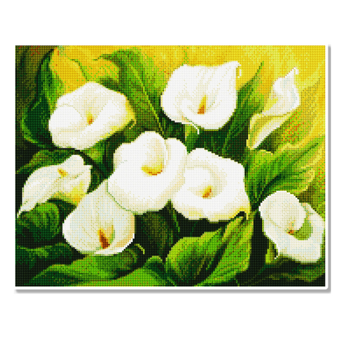 모모픽스페인팅 캔버스 액자 보석십자수 40 x 50 cm, 청초한 카라(DI16), 1개