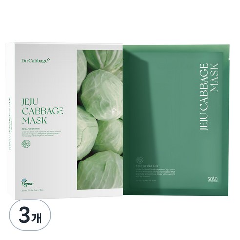 튼튼맘스 제주 양배추 마스크, 250ml, 3개