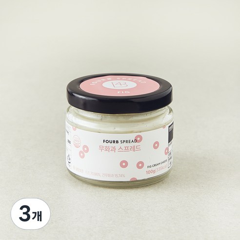 포비아워스 무화과 스프레드, 3개, 100g