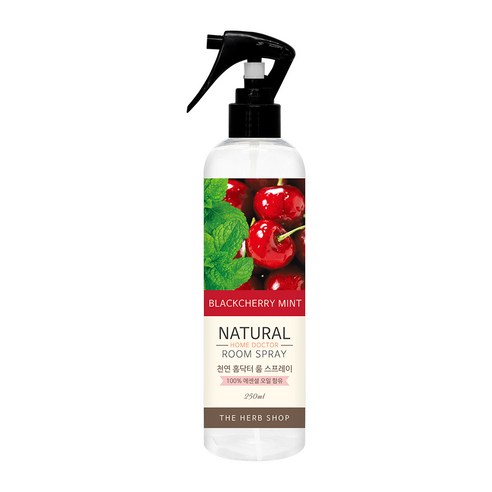 홈닥터 내추럴 룸 스프레이 블랙체리 민트, 250ml, 1개