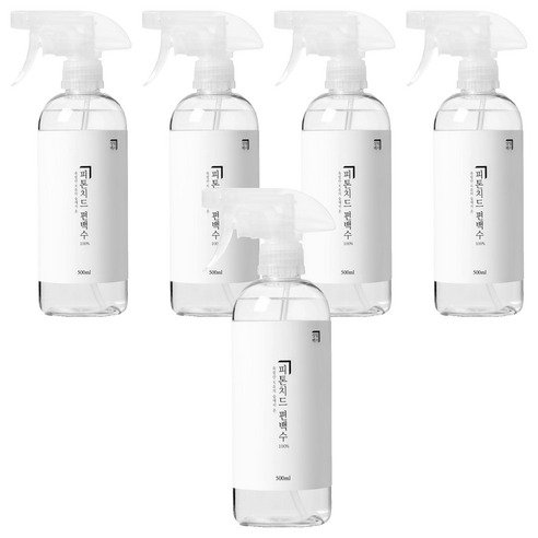 살림백서 피톤치드 편백수 실내탈취제 본품, 500ml, 5개