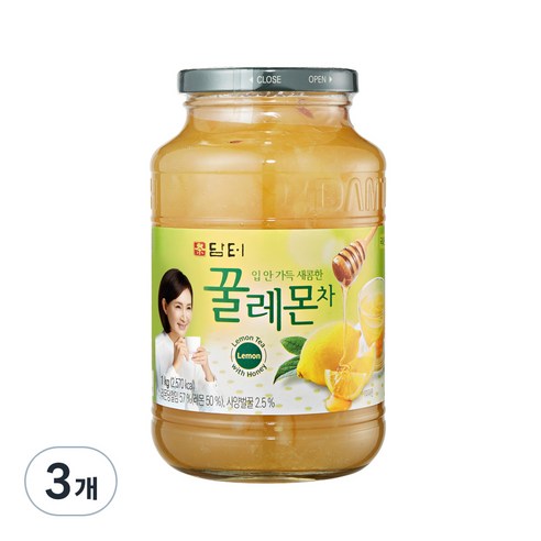 담터 꿀레몬차, 1kg, 3개, 1개입
