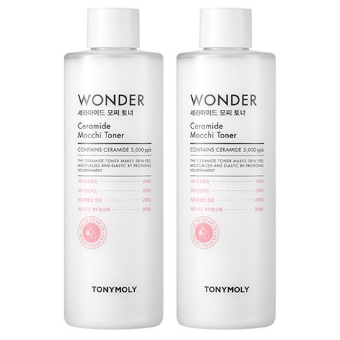 토니모리 원더 세라마이드 모찌 토너, 500ml, 2개