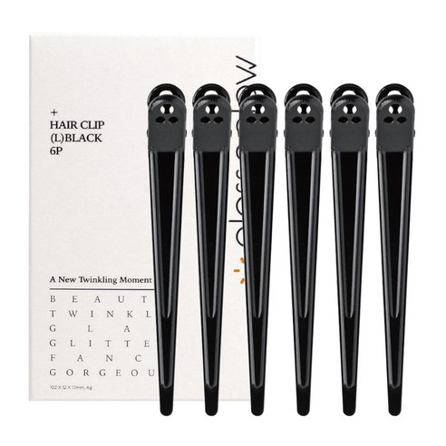일상에 스며드는 우아함, 글로스앤글로우 자국없는 집게핀 대 블랙 후기 머리집게핀