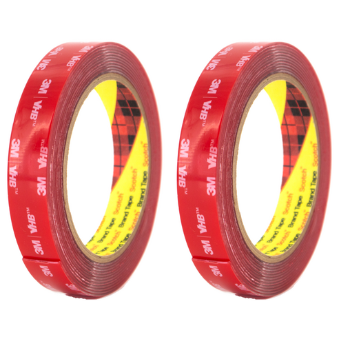 스카치 3M 강력 다용도 폼 투명 양면테이프 18mm x 3m, 2개