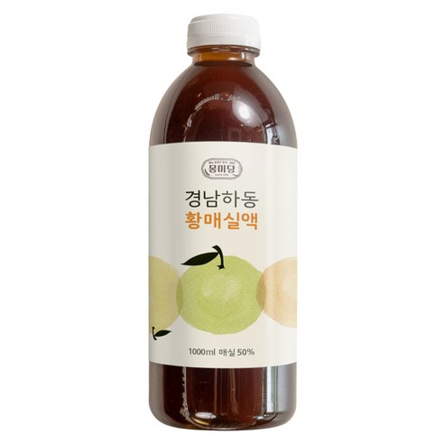 몽미당 경남하동 황매실액, 1L, 1개 파낙스매실