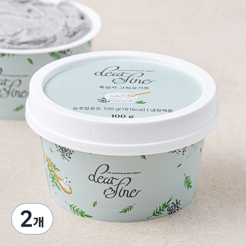 디어파인 흑임자 그릭요거트, 100g, 1개입, 2개