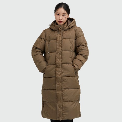 따뜻하고 스타일리시한 케이스위스 시그니처 벤치 롱 패딩