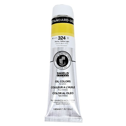 쉴드 스탠다드 유화물감 전문가용 324 PERMA.YELLOW LIGHT, 180ml, 324 Perman Yellow Light