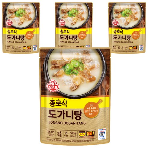 오뚜기 종로식도가니탕, 500g, 4개