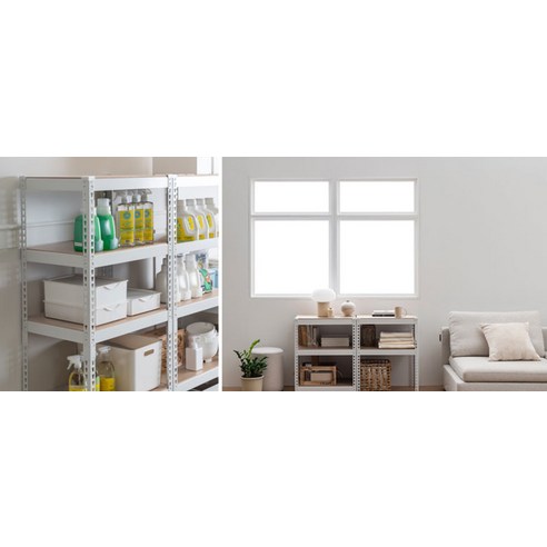 가정과 사무실 공간을 단정하고 조직적으로 정리하는 데 이상적인 다목적, 모던한 선반 솔루션