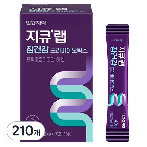 지큐랩 장건강 프리바이오틱스, 4g, 210개