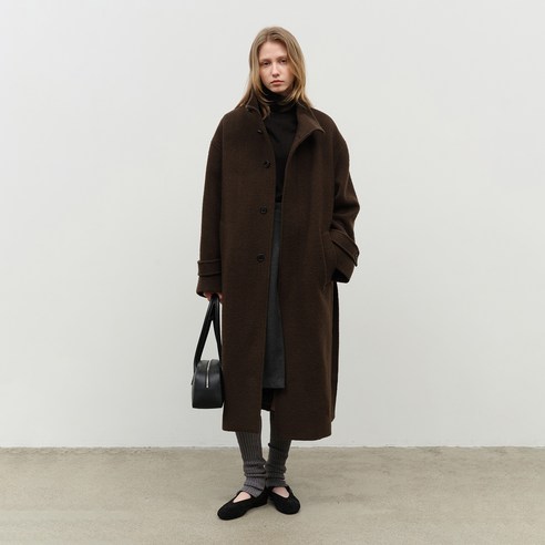 던스트 STAND COLLARED WOOL COAT UDCO4D126