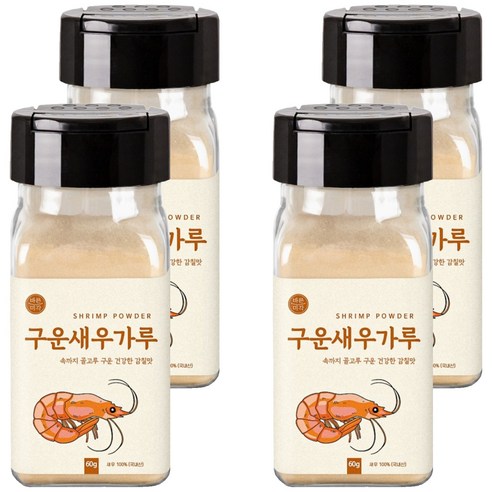 바른미각 구운새우가루, 60g, 4개