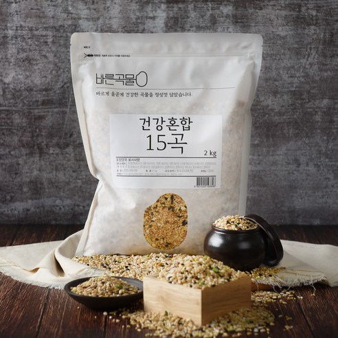 바른곡물 건강혼합 15곡, 2kg, 1개