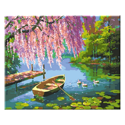 모모픽스페인팅 DIY명화그리기 40 x 50 cm, J68 꿈의 데이트, 1개