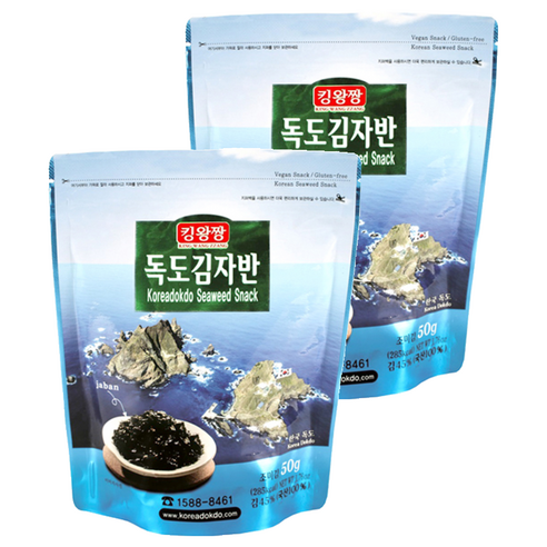 독도김 김자반, 50g, 2개