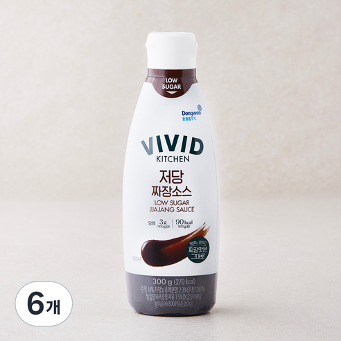 비비드키친 저당 짜장소스, 300g, 6개