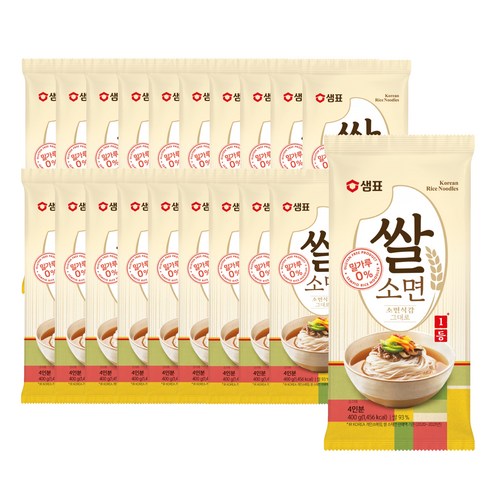 샘표 쌀 소면, 20개, 400g
