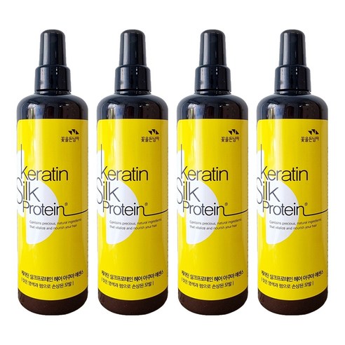 꽃을든남자 케라틴 실크프로테인 헤어 아쿠아 에센스, 300ml, 4개